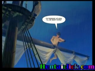 船乗り エロアニメ ゲイ 裸 と ハードコア ファック
